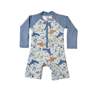 Caden Lane Rash Guard Rash Guard Swim Romper Shortie Size 12-18 months